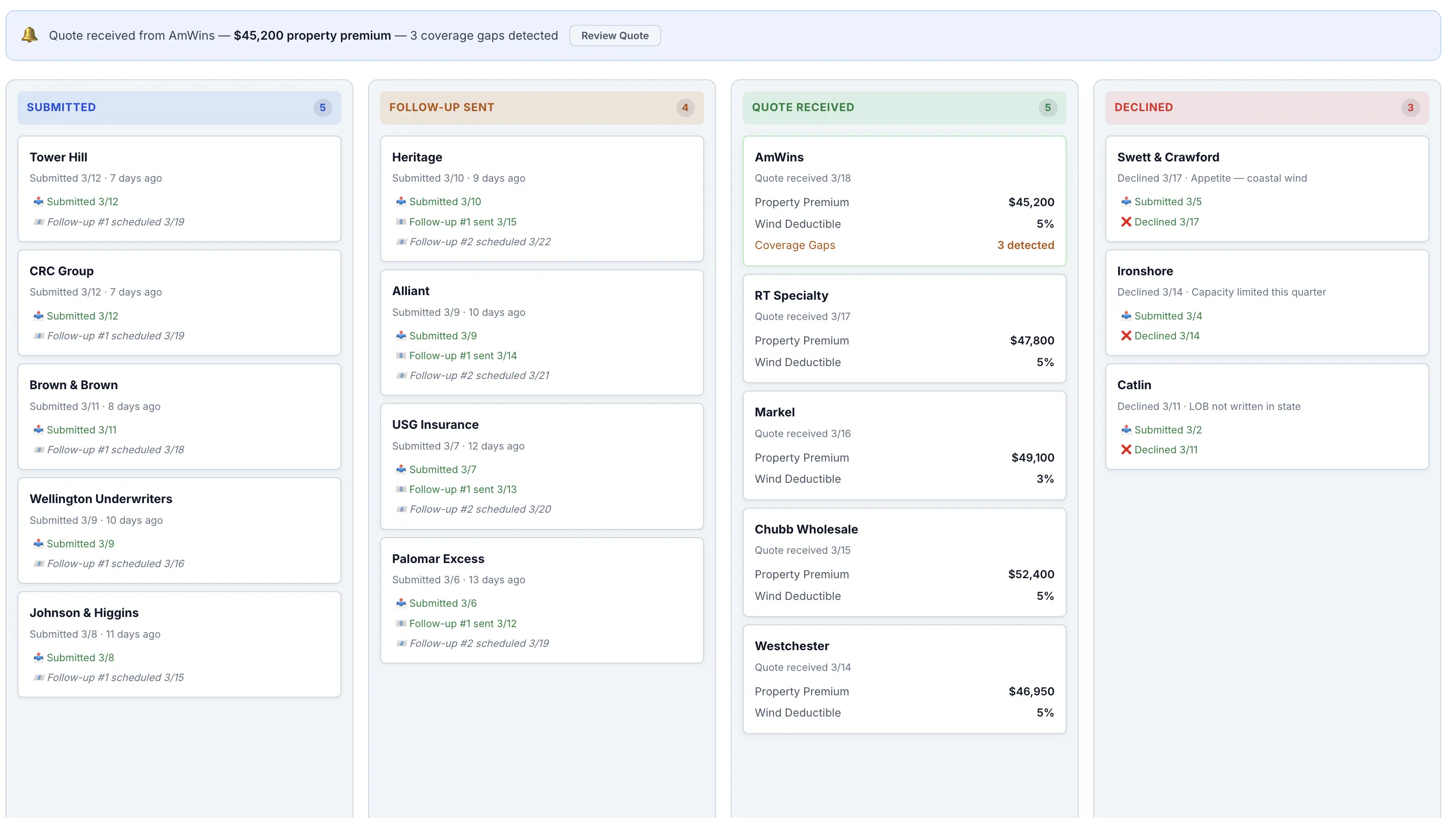 Decoder workflow automation - AI-powered quoting and renewal preparation
